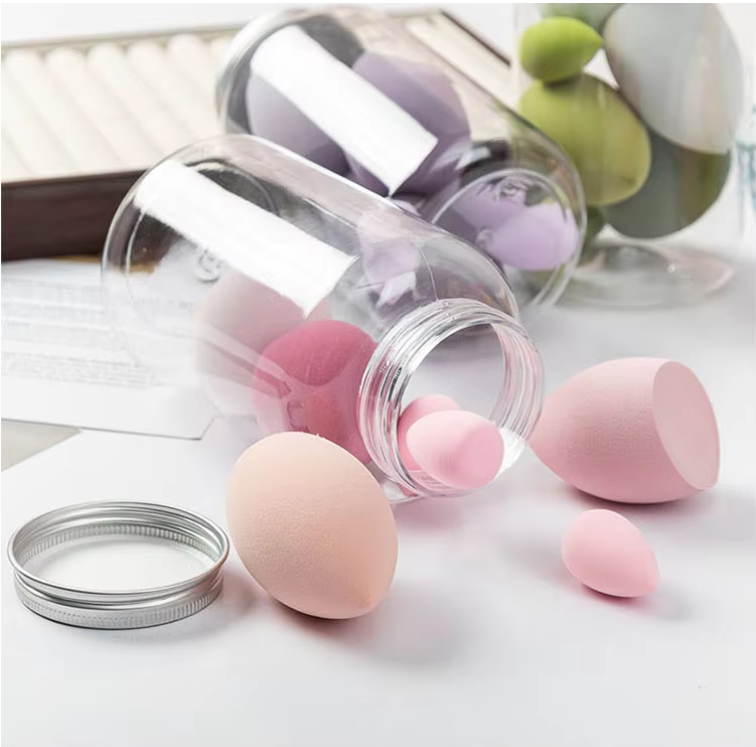 Makeup sponge set, 14 pieces, beauty preparation sponge, makeup set, foundation sponge, makeup tools and storage box