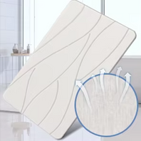 Stone Bath Mat Diatomaceous Earth Shower Mat Non-Slip Super Absorbent Diatomite Stone Bath Mats for Bathroom Floor Quick Drying