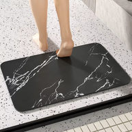 Bathroom Rug Bath Diatomite Stone PU Floor Mat Non Slip Quick Dry Pad Shower Toilet Rug Doormat Washable