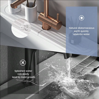 Super Absorbent Fast Drying Faucet Mat Diatom Mud Reusable Faucet Drain Pad Non-Slip Moisture-proof Counter Protector