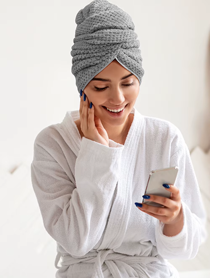 Microfiber Hair Towel Extra Large Wrap Fast-drying hair towel wrap with elastic band, ultra-absorbent soft hair towel wrap Turban
