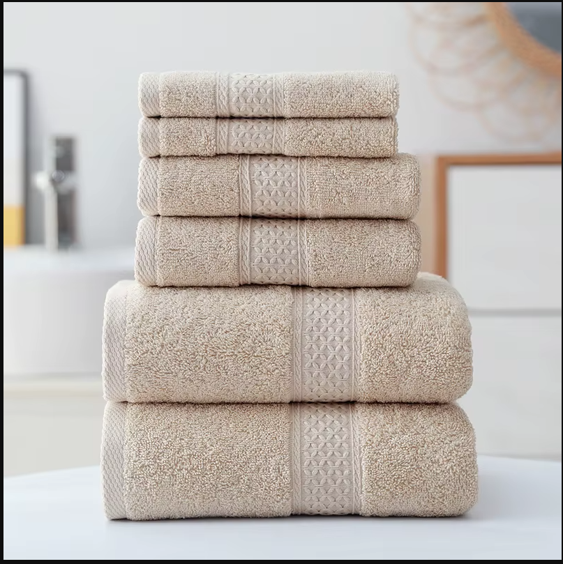 3pcs Luxurious Cotton Towel Set Ultra Soft Highly Absorbent Includes 1 Bath Towels 1 Hand Towels 1 Washcloths For Home Bathroom