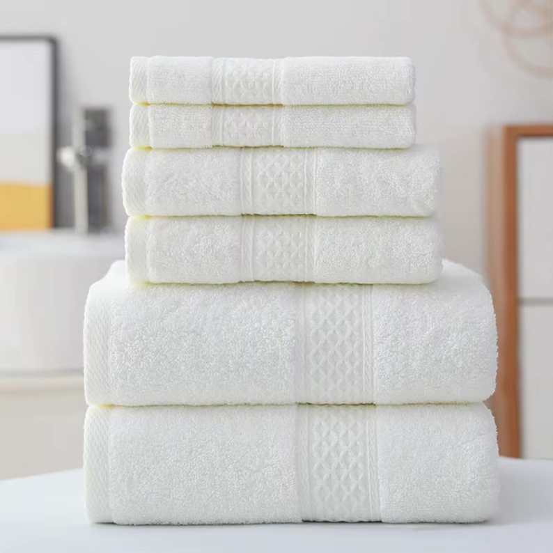 3pcs Luxurious Cotton Towel Set Ultra Soft Highly Absorbent Includes 1 Bath Towels 1 Hand Towels 1 Washcloths For Home Bathroom