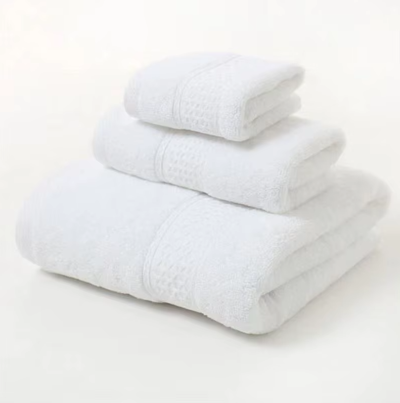 3pcs Luxurious Cotton Towel Set Ultra Soft Highly Absorbent Includes 1 Bath Towels 1 Hand Towels 1 Washcloths For Home Bathroom