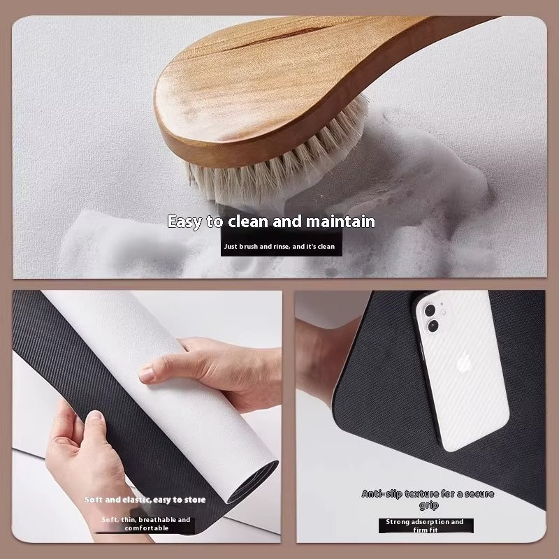 Bathroom Anti Slip Quick Dry Rug Cat Pattern Absorbent Wear Resistant Easy Clean Bath Mat Home Decor