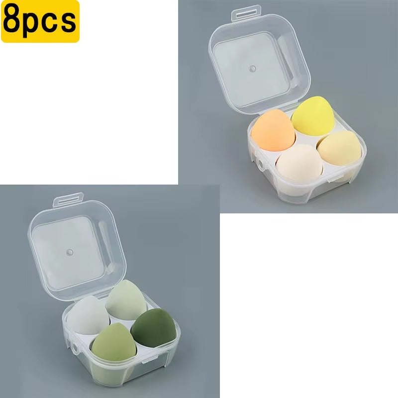 4-16 Pieces Makeup Sponge-Powder Puff Dry and Wet Combined Beauty Cosmetic Ball Foundation Powder Puff Bevel Cut Make Up Sponge Tools