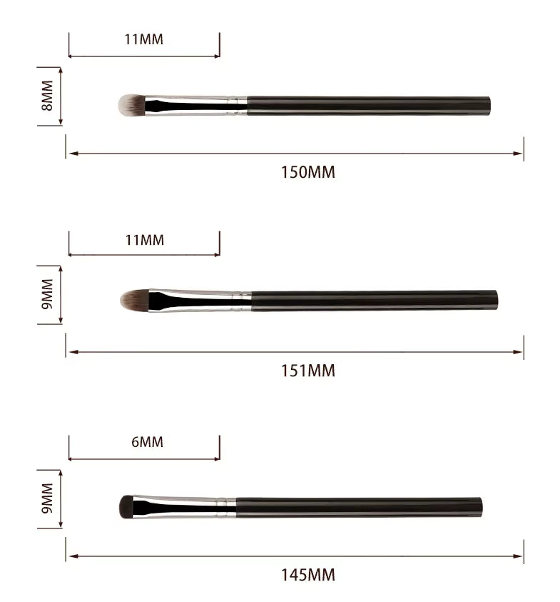 13-Piece Vegan Makeup Brush Set Hypoallergenic Soft Synthetic Brushes for Eye Contouring & Full Face,Professional Cosmetic Tools