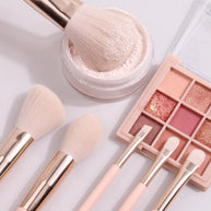 11 pieces High-End Professional Makeup Brushes Set with storage bucket - Blush Powder Eyeshadow Eyebrow Foundation Beauty Makeup Tool