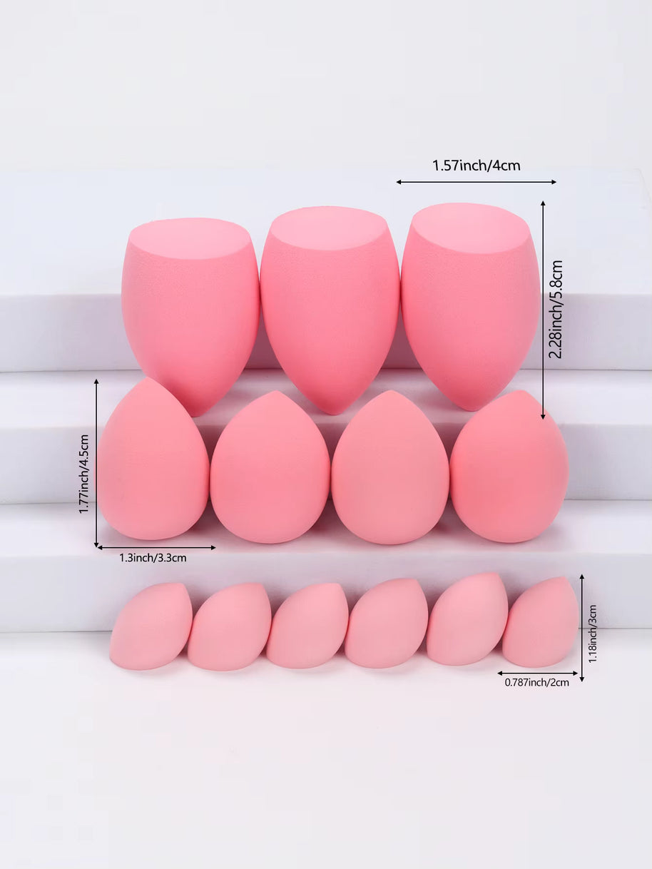 13 Pieces Large, Medium and Small Makeup Sponges, Which Become Larger When Exposed to Water