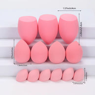 13 Pieces Large, Medium and Small Makeup Sponges, Which Become Larger When Exposed to Water