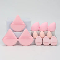 12-Piece All-Purpose Makeup Sponge Set, Made of 3 Loose Powder Puffs, 3 Mini Air Cushion Puffs, 3 Beauty Eggs and 3 Mini Beauty