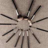 13-Piece Vegan Makeup Brush Set Hypoallergenic Soft Synthetic Brushes for Eye Contouring & Full Face,Professional Cosmetic Tools