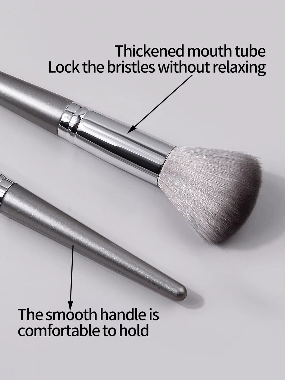 14 pieces Makeup Brush Set Portable Soft Makeup Tool & 2 pieces Wet Wet Dual Use Makeup Egg & 2 pieces Triangle Sponge Makeup Powder Puff